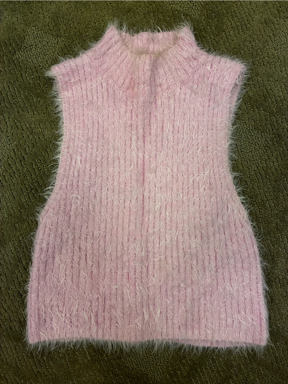 Forever 21 Light Pink Fuzzy Knit Tank